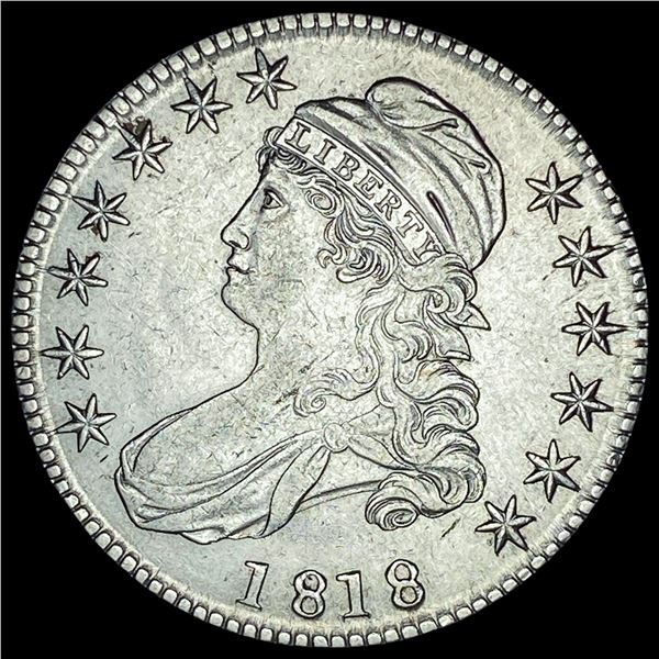 1818 Capped Bust Half Dollar CHOICE AU
