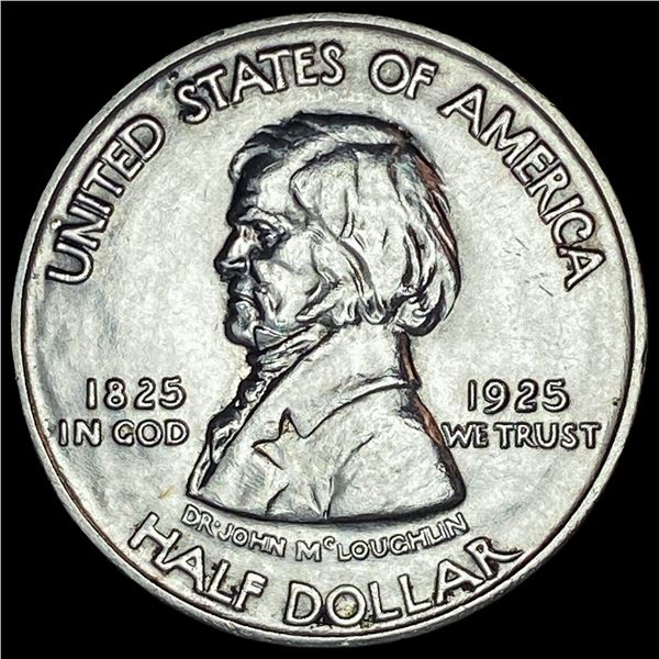 1925 Silver Fort Vancouver Half Dollar GEM BU