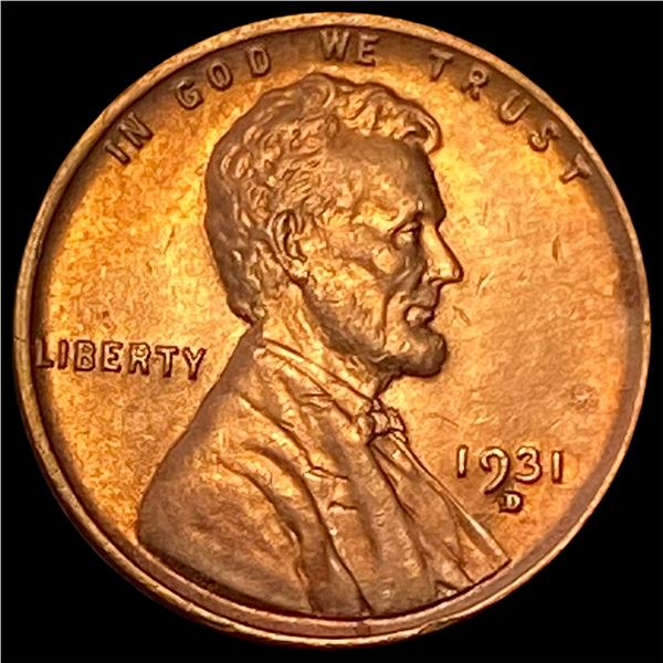 1931-D Red Lincoln Wheat Cent UNCIRCULATED