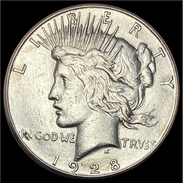 1928-S Silver Peace Dollar CLOSELY UNCIRCULATED
