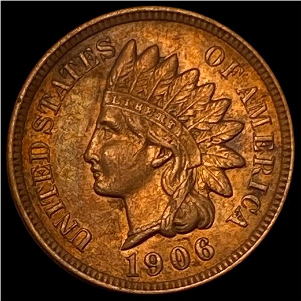 1906 RB Indian Head Cent CHOICE AU