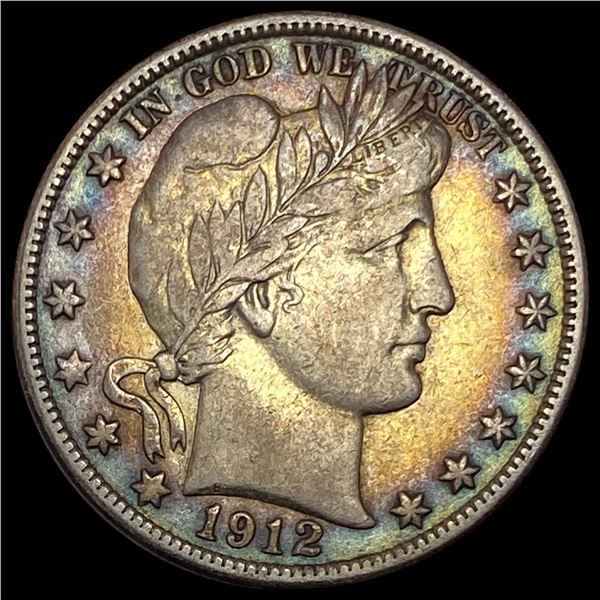 1912-D Silver Barber Half Dollar LIGHTLY CIRCULATED