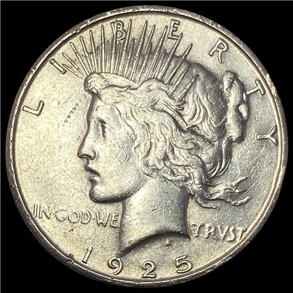 1925-S Silver Peace Dollar CLOSELY UNCIRCULATED