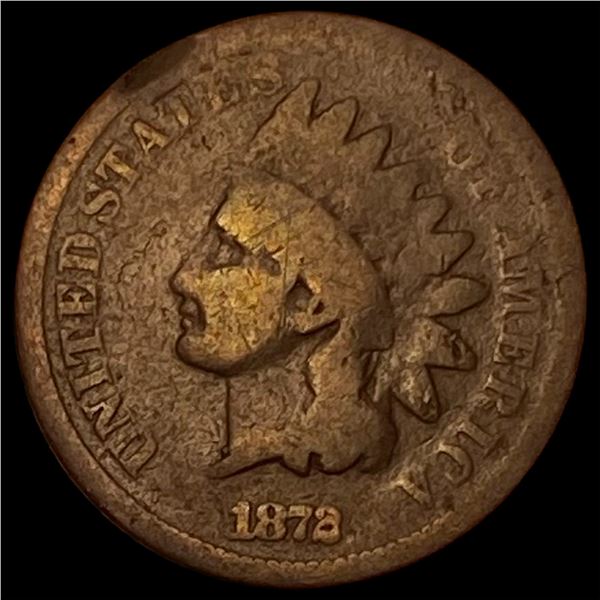 1872 Indian Head Cent NICELY CIRCULATED