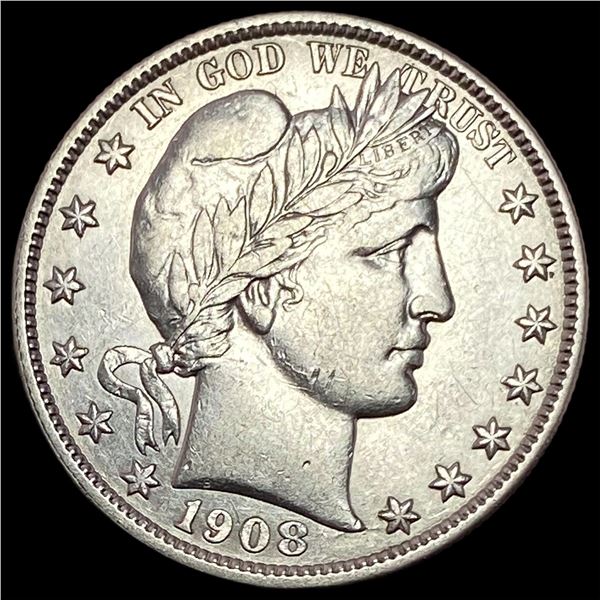 1908-O  Barber Half Dollar CLOSELY UNCIRCULATED