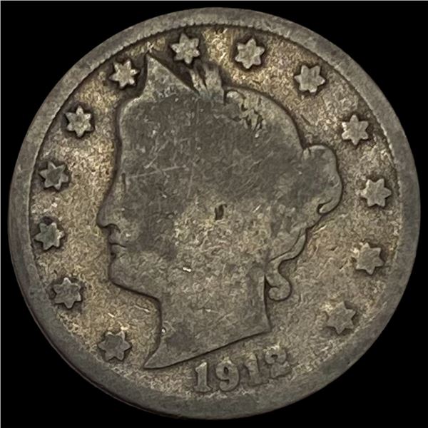 1912-S Liberty Head Nickel NICELY CIRCULATED