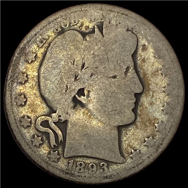 1893-O Silver Barber Quarter NICELY CIRCULATED
