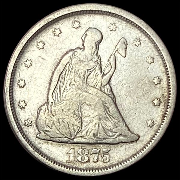 1875-S Silver Twenty Cents NEARLY UNCIRCULATED