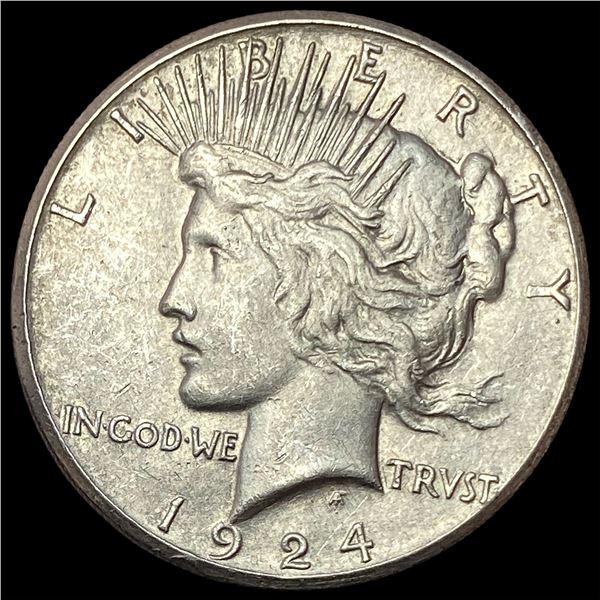 1924-S Silver Peace Dollar CLOSELY UNCIRCULATED