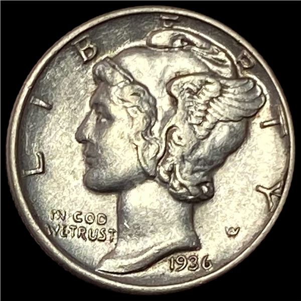 1936-D Silver Mercury Dime CLOSELY UNCIRCULATED