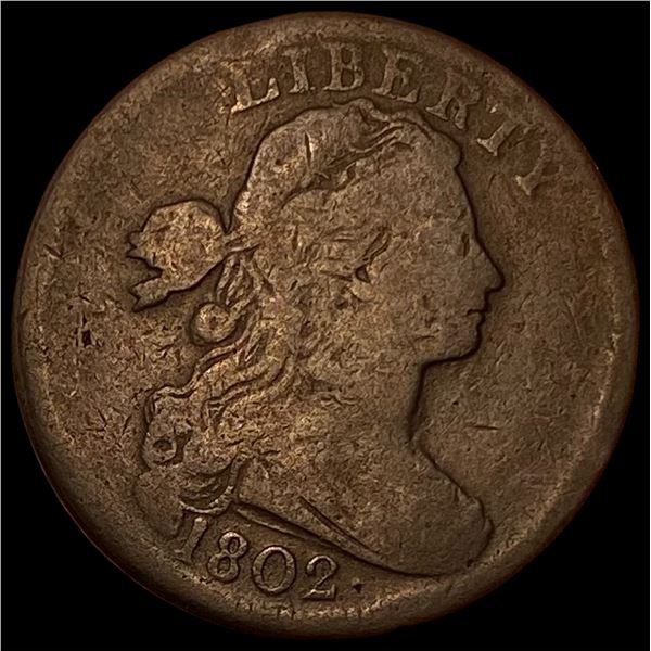 1802 Draped Bust Large Cent NICELY CIRCULATED