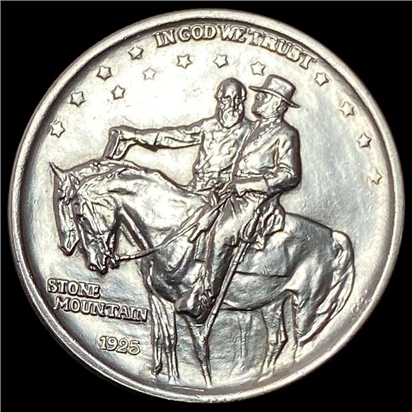 1925 Silver Stone Mountain Half Dollar GEM BU