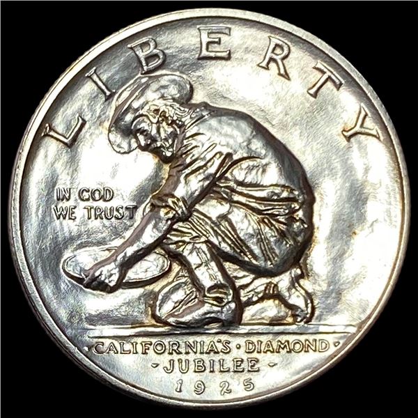 1925-S Silver California Jubilee Half Dollar LIGHTLY CIRCULATED