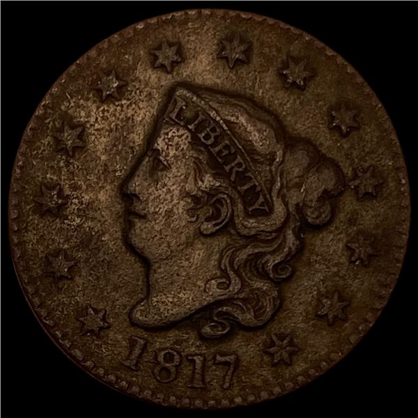 1817 Coronet Head Large Cent NEARLY UNCIRCULATED