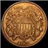 Image 1 : 1867 Copper Two Cent Piece CHOICE AU