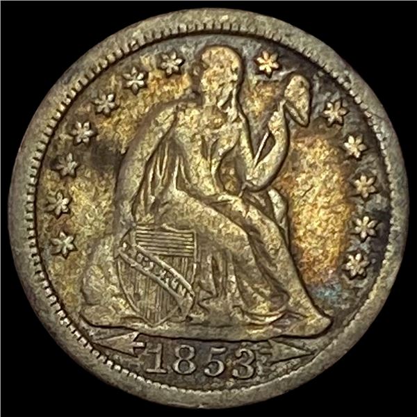 1853 Seated Liberty Dime LIGHTLY CIRCULATED