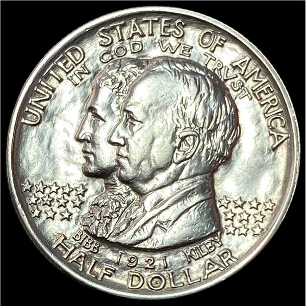 1921 Silver Alabama Centennial Half Dollar GEM BU