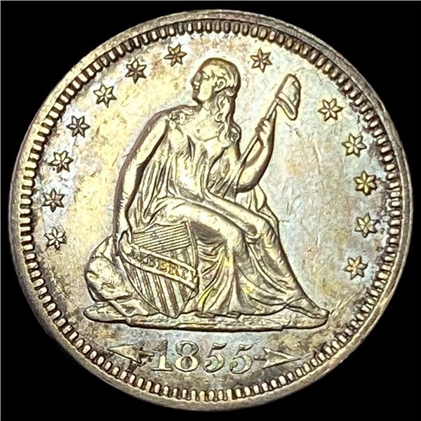1855 Seated Liberty Quarter CLOSELY UNCIRCULATED