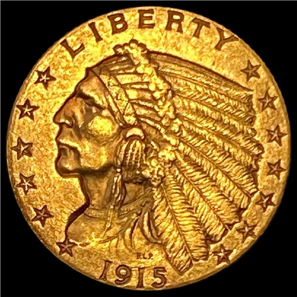 1915 Indian Head Gold $2.50 Quarter Eagle UNCIRCULATED