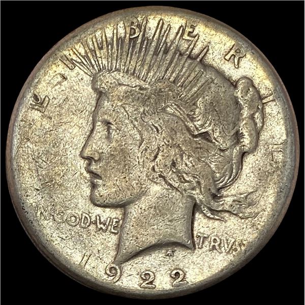 1922-S Silver Peace Dollar LIGHTLY CIRCULATED