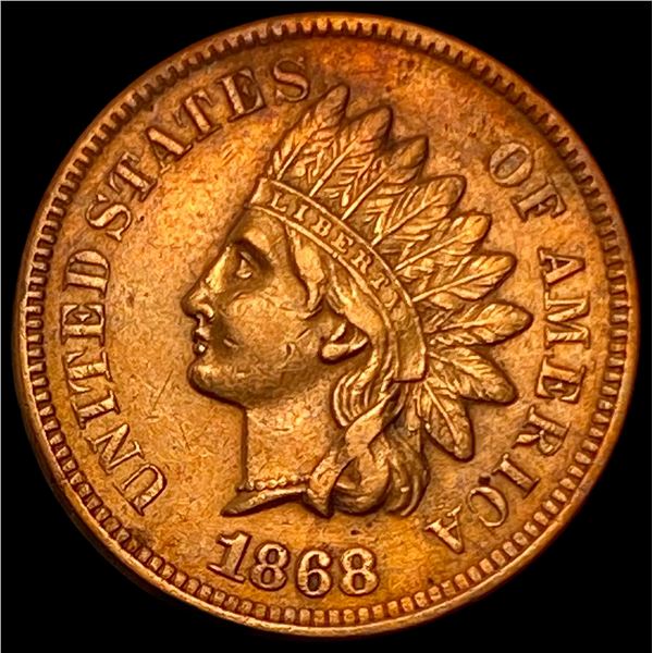 1868 Indian Head Cent CLOSELY UNCIRCULATED