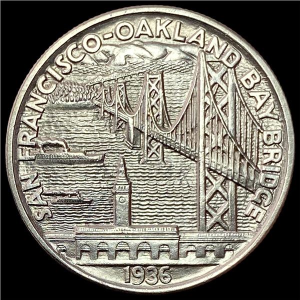 1936-S Silver Bay Bridge Half Dollar GEM BU