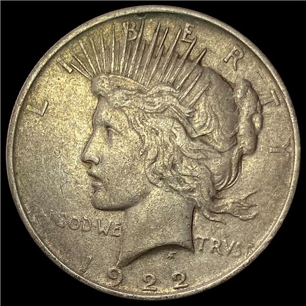 1922 Silver Peace Dollar NEARLY UNCIRCULATED