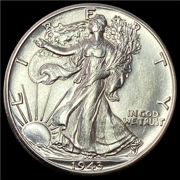 1943-D Silver Walking Liberty Half Dollar CHOICE BU