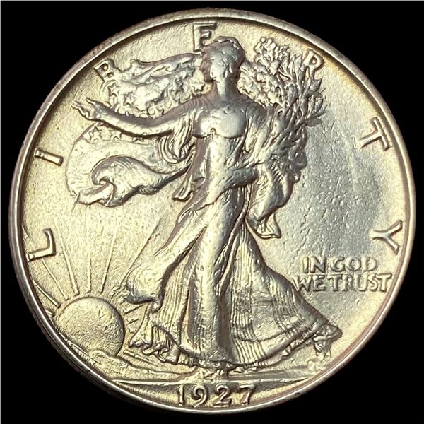 1927-S Walking Liberty Half Dollar NEARLY UNCIRCULATED