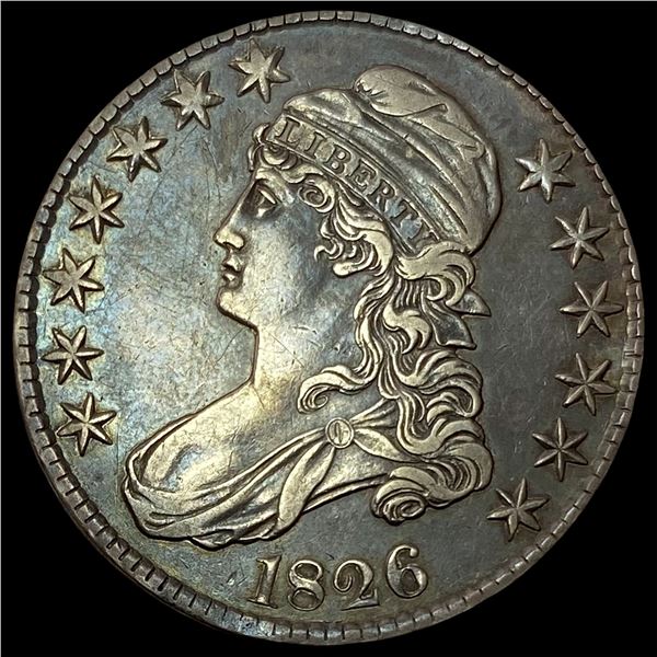 1826 Capped Bust Half Dollar NEARLY UNCIRCULATED