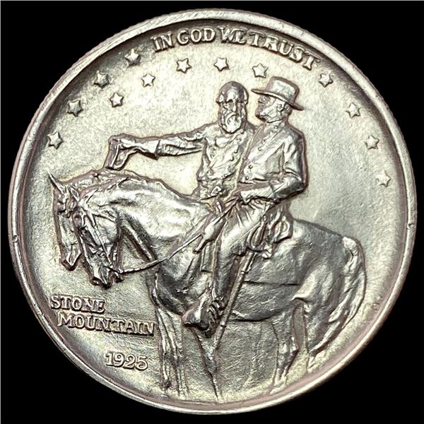 1925 Stone Mountain Silver Half Dollar GEM BU