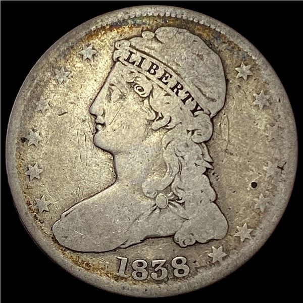 1838 Silver Capped Bust Half Dollar NICELY CIRCULATED