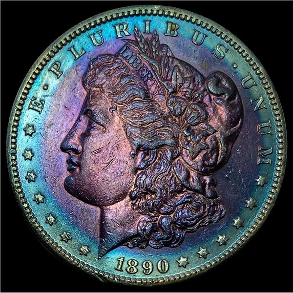 1890-CC Morgan Silver Dollar Toned UNCIRCULATED