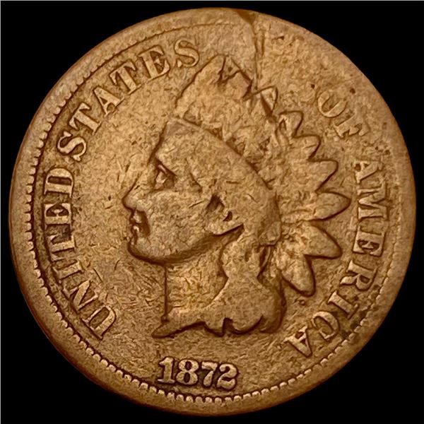 1872 Indian Head Cent LIGHTLY CIRCULATED