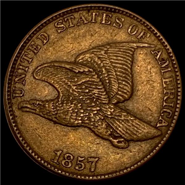 1857 Flying Eagle Cent CHOICE AU