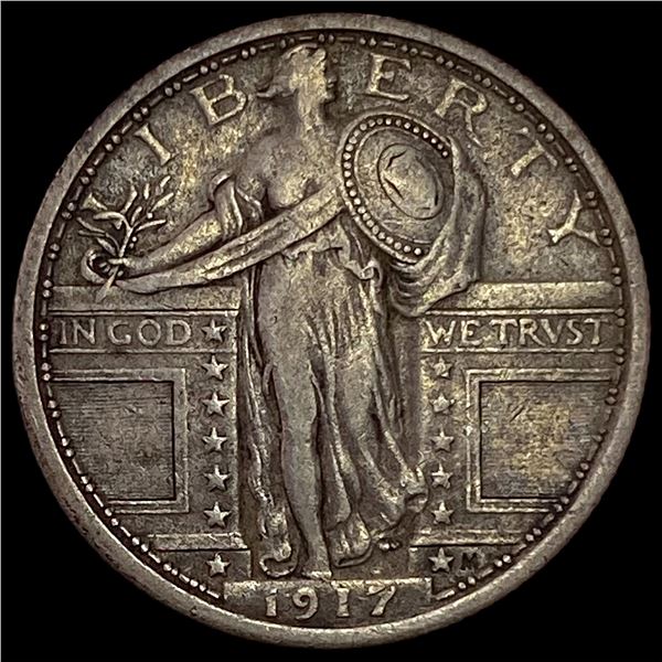 1917 Type 1 Standing Liberty Quarter LIGHTLY CIRCULATED