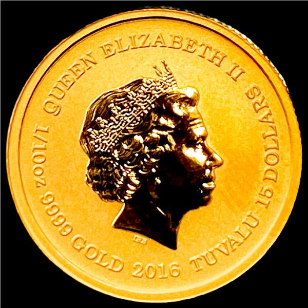 2016-P 1/10oz Gold Pearl Harbor $15 GEM PROOF