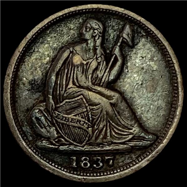 1837 Seated Liberty Half Dime LIGHTLY CIRCULATED