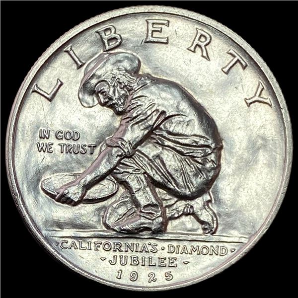 1925-S Silver California Jubilee Half Dollar CHOICE BU