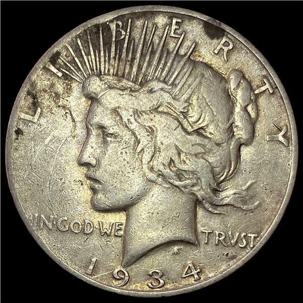 1934-S Peace Silver Dollar LIGHTLY CIRCULATED