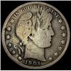 1901-S Silver Barber Half Dollar LIGHTLY CIRCULATED