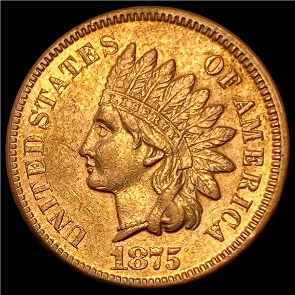 1875 Indian Head Cent CHOICE BU