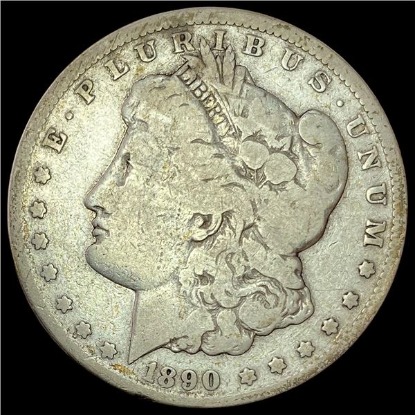 1890-CC Silver Morgan Dollar LIGHTLY CIRCULATED