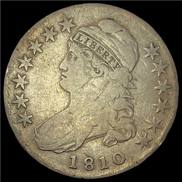1810 Capped Bust Half Dollar NICELY CIRCULATED