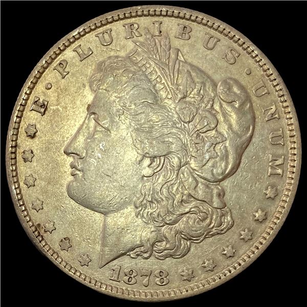 1878 8TF Silver Morgan Dollar CHOICE AU
