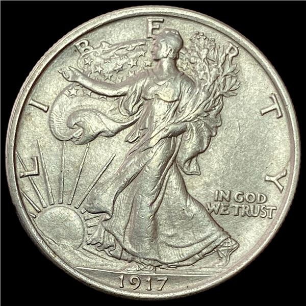 1917 Walking Liberty Half Dollar CLOSELY UNCIRCULATED