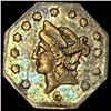 Image 1 : 1864 California Gold Fractional 50c Octagonal CHOICE AU