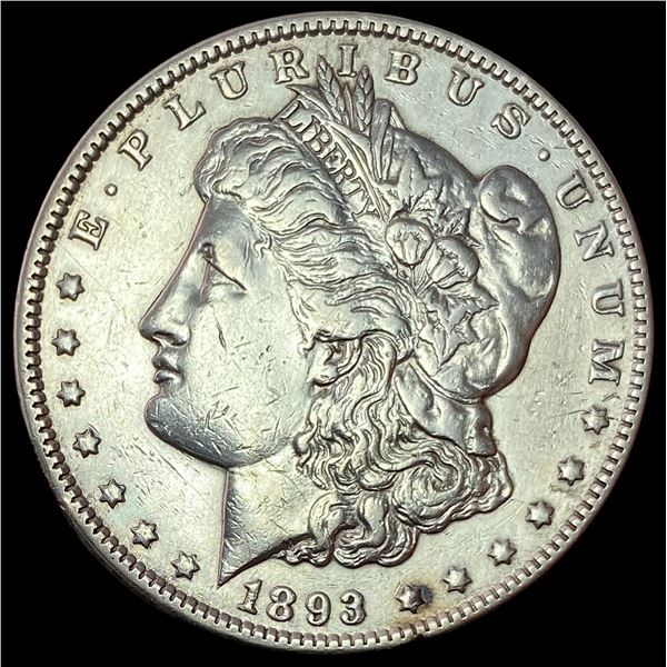 1893 Silver Morgan Dollar NEARLY UNCIRCULATED