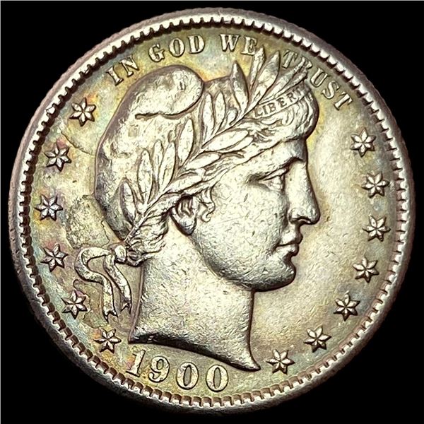 1900-S Silver Barber Quarter UNCIRCULATED