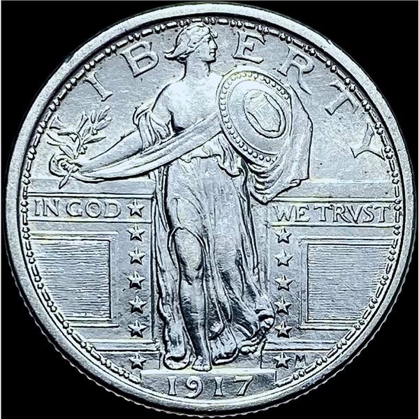1917 Type 1 Standing Liberty Quarter FH GEM BU